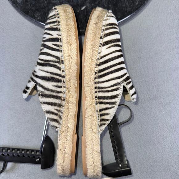 Manebi Zebra Print Calf Hair/Leather Mules Flats Women's Size 37 / 6 US - Picture 5 of 6